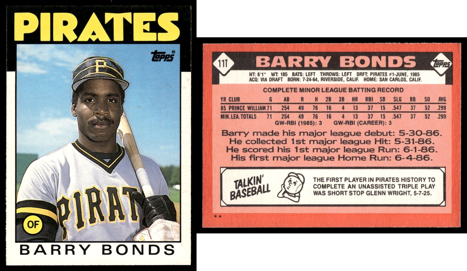 Combined front and back card image as it appears in an eBay listing thumbnail